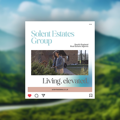 Solent Estates Group animation beige blue community management design digital england facebook gradient graphic design house instagram linkedin minimal real estate social social media ui ux video