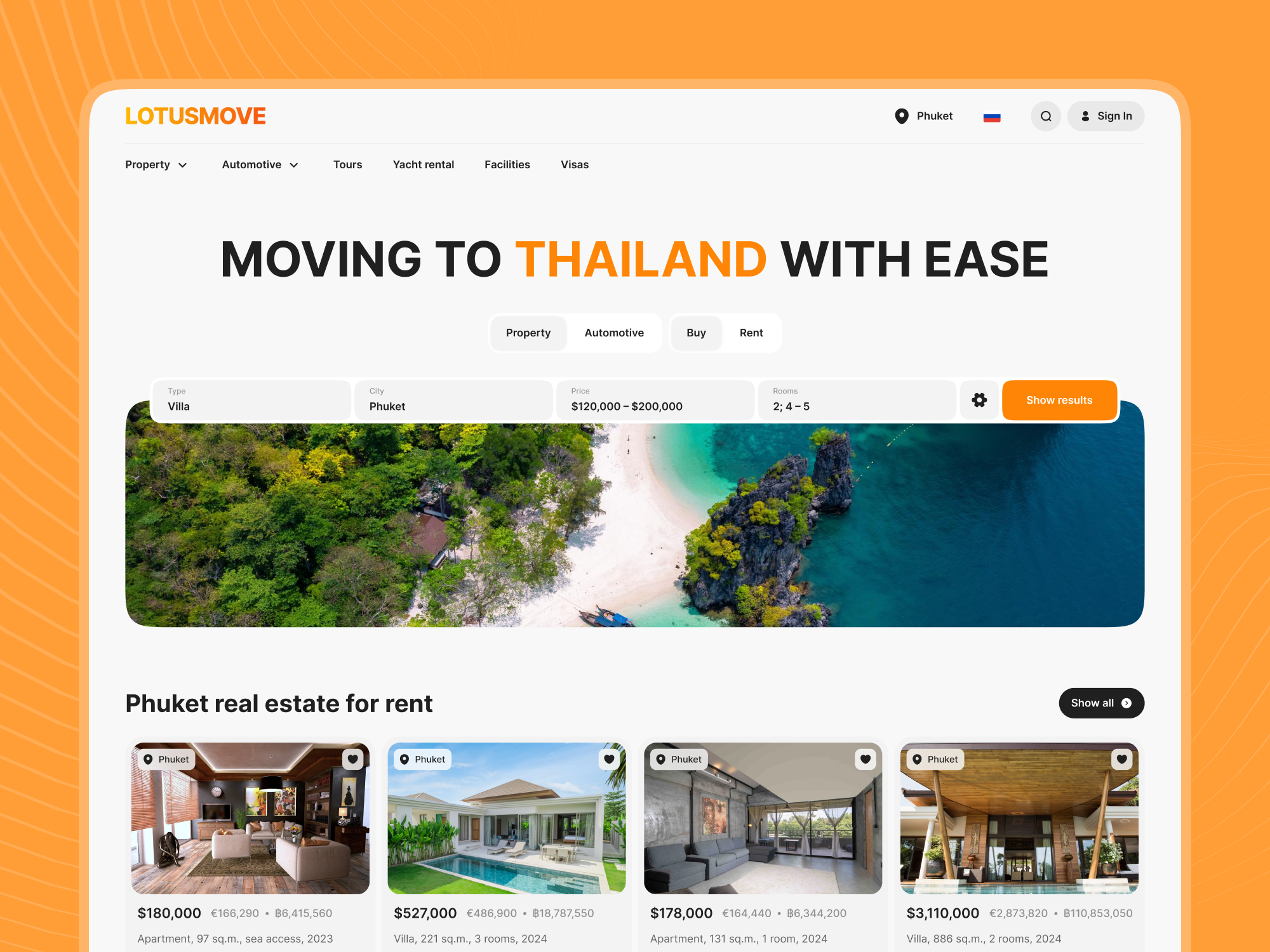 LotusMove | Concierge Service in Thailand app application branding cars catalog catalogue design graphic design illustration interface logo motorbike relocation thailand ui ux uxui uxui design web wep application
