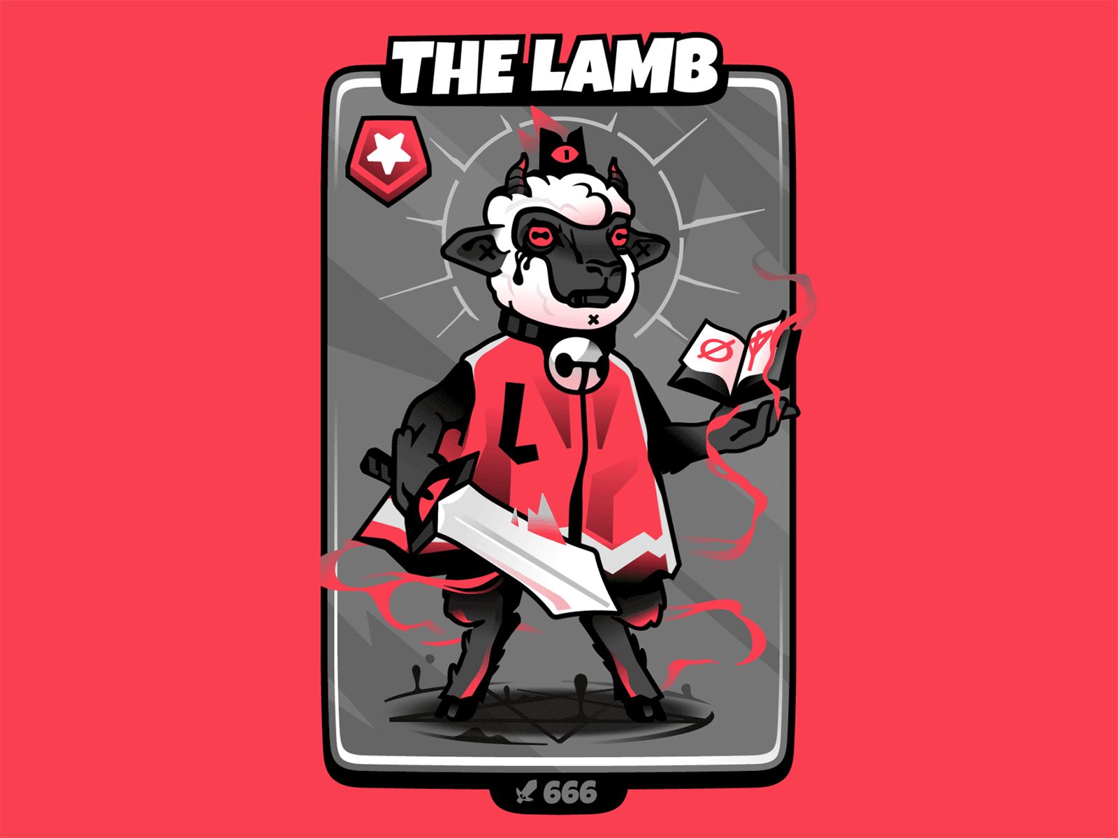 Cult of the Lamb animation character cult cult of the lamb illustration lamb spine stolz