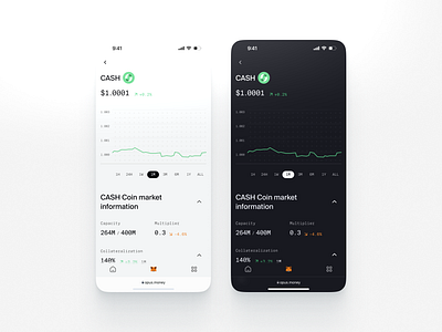 Native token for Opus app brand crypto logotype product design ui uxui web