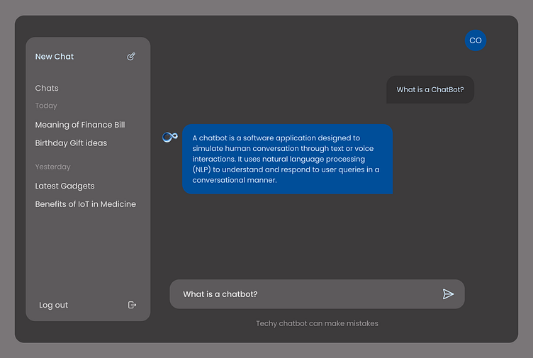 Chat Bot UI by Christine on Dribbble
