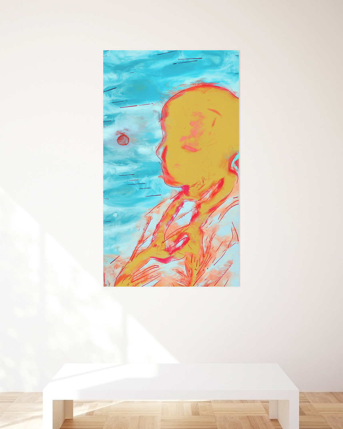 Dissolving concept art digital art digital paint digital painting dissolving illustration look think paint ltp meditation mohammad ghelichi