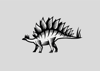 Stegosaurus logo graphic design