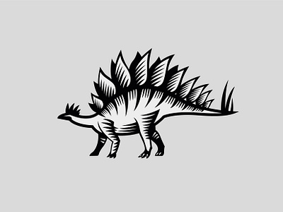 Stegosaurus logo graphic design