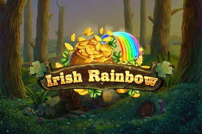 Leprechaun's themed online slot machine - Logotype development digital art gambling game art game design game designer game designing game graphics graphic design illustration irish irish slot irish stmbols logo logo design logotype logotype design logotype development slot art slot design slot graphics