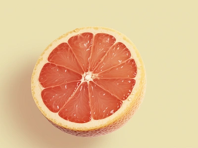 Creme Grapefruit 🍊 3d animation food fresh fruit fruity graphic design motion graphics orange orange color organic reinspire