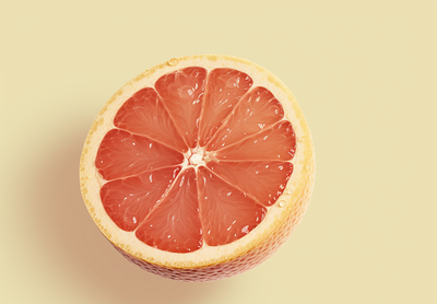 Creme Grapefruit 🍊 3d animation food fresh fruit fruity graphic design motion graphics orange orange color organic reinspire ui