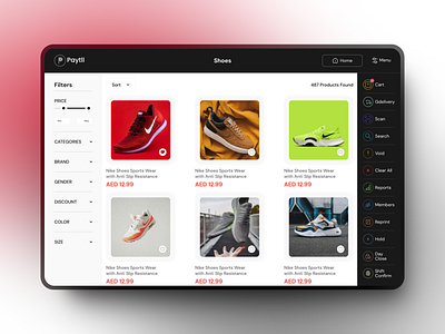 POS UI/UX Design design figma graphic design minimal pos ui uiux ux