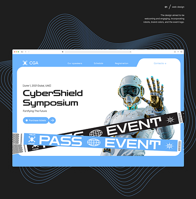 IT event landing page design landing page ui ux web design