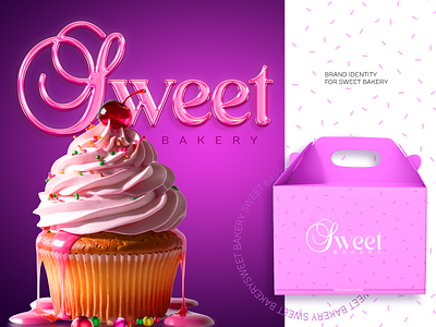 Brand identity for Sweet Bakery app branding design graphic design illustration logo typography ui ux vector