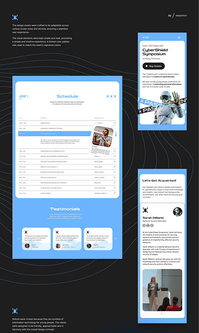 IT event landing page design landing page ui ux