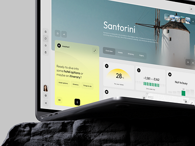 AI Travel Web Dashboard app crm dashboard design interface product saas travel ui ux web
