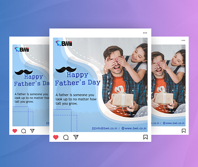 Happy Father's Day Social Media Creatives banners canva design creatives fathers day creative fathers day post fathers day social media figma designs graphic design happy fathers day post indesign new post design photoshop design post design social media post unique post design