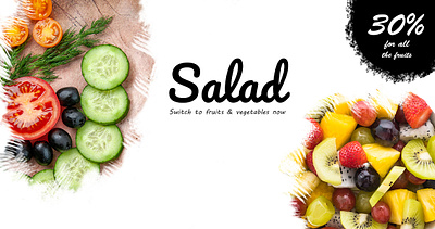 Salad Ad Banner banner facebook ad web banner