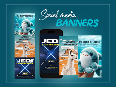 Social media banners ad banner advertising banner banner design colorful design creative design design inspiration digital marketing graphic design instagrampost instagramstories marketing promotion social media design visual design web design webbanner