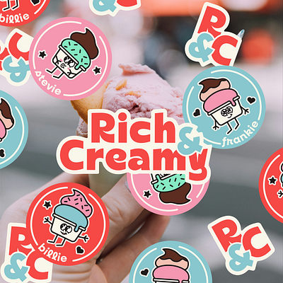 Rich & Creamy - Logo & Branding branding graphic design logo