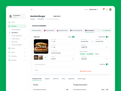 SaaS Solution for Food Service Digitalization admin admin panel automation cms crm dashboard digital digital transformation digitalization food food service panel platform saas ui ux