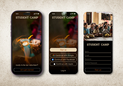 #001 / Volunteer Camp Sign-up Page branding graphic design ui