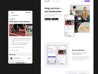 Service Marketplace App — Case Study app design freelance marketplace interface local services mobile on demand services service app service booking service connections service finder service locator service marketplace service matching service offers service providers service request ui ux web