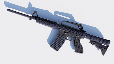 M4A1 3D Weapon 3d 3d art 3d modeling 3d texturing m4a1