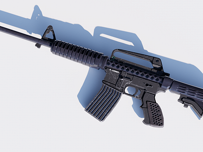 M4A1 3D Weapon 3d 3d art 3d modeling 3d texturing m4a1