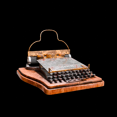 Vintage Typewriter 3d 3d art 3d modeling 3d texturing