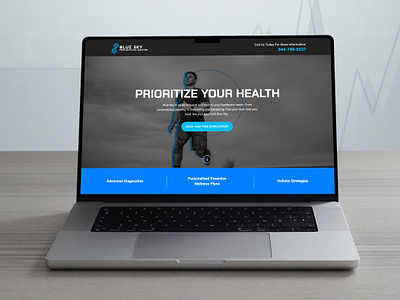 Blue Sky Provention Center Landing Page animation blue sky branding design graphic design health landing page marketing meta motion graphics search ui ux web design