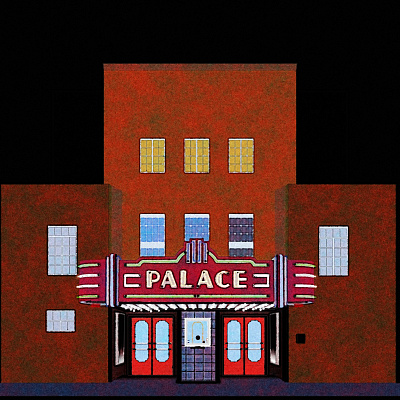 PALACE :: WIP doodle illustration movie theater noise palace shunte88 vector