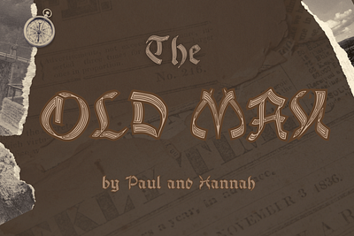 The OLD MAN font creative font font design font style fontpack fonts graphic design handwriting handwritten lettering modern motion graphics old script