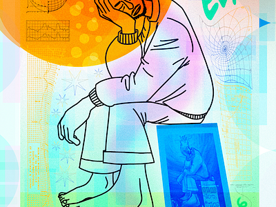 Luis Mesinas - Busy sleeping thoughts graphic design luis mesinas print design