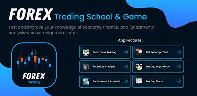 Forex Trading School & Game App Banner banner