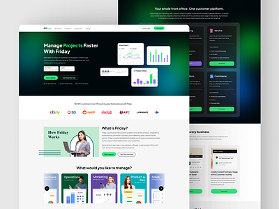 SaaS Landing Page design graphic design graphics saas saas landing page ui ui design user interface ux ux design web web design