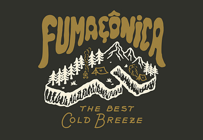 FUMAÇÔNICA // T-shirt 3/5 apparel badge branding design graphic design illustration lettering logo t shirt