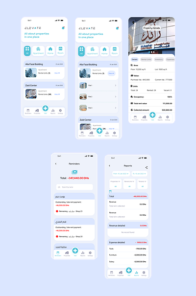 Elevate Real estate app app mobileapp real estate ui uiux uiuxdesign userinterfacedesign ux