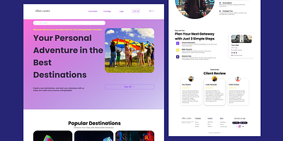 Travel Website Design design figma landingpage travel ui