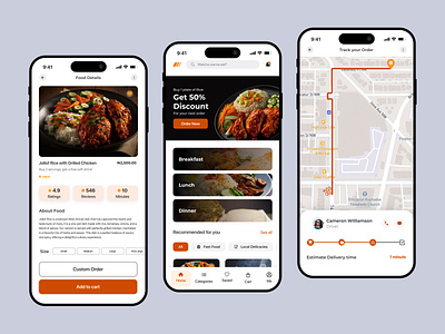 Day 3 of My 7-Day UI Design Challenge! food delivery app product design ui ui ux design