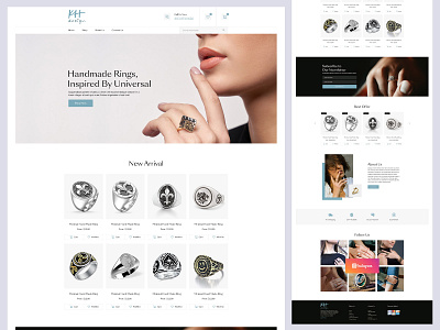 Ring E-commerce Website Design e commerce ecommerce landing page ui uiux website website design