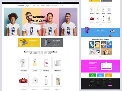 Website Design design e commerce ecommerce landing page site ui uiux web website website design