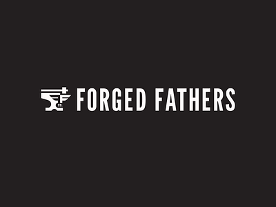 Forged Fathers Logo Concpet anvil atheltics branding f hammer logo wing wings