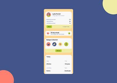 Daily UI: 006 app dailyui design figma learning ui userprofile