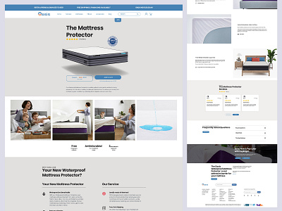 Mattress Website Design design e commerce ecommerce landing page site ui uiux web website website design