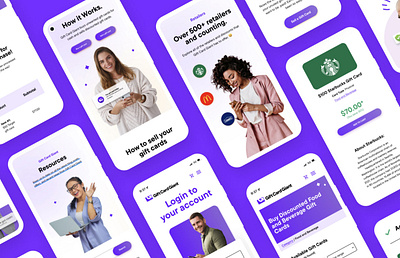 Gift Card Giant Mobile Website Design mobile mobile design ui user experience user interface ux web design website website design