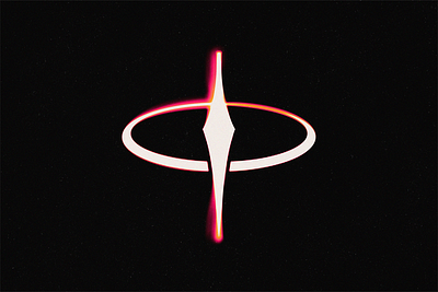 Logomark for Solar cosmic fire geometric gradient logo minimal modern simple star