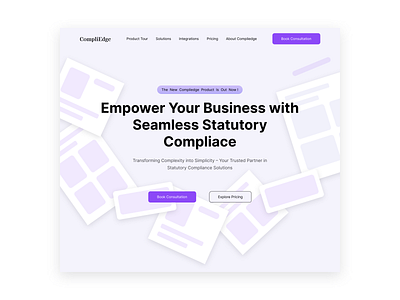 CompliEdge - Compliance management tool branding creative webdesign daily webdesign dashboarddesign design freelancer webdesign herosection illustration landing page logo saaswebsite ui ux webdesigninspo