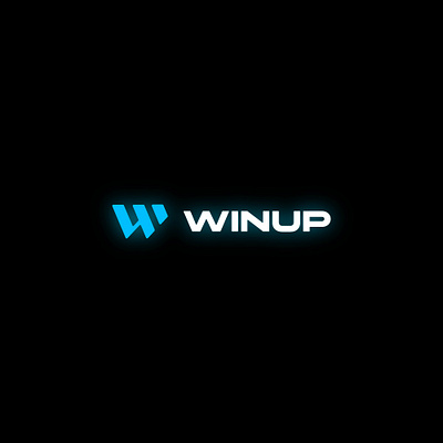 Winup Online Crypto Casino Logo branding clean design flat graphic design logo minimal vector