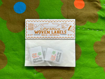 Woven Labels Retail Package illustration packaging