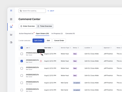 Order Dashboard Saas Platform app design clean dashboard dashboard design design desktop app light ui orders platform product design saas saas dashboard side navigation table ui ux visual design web app web design