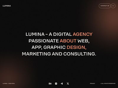 Digital Agency | UX/UI Design agency animation app branding consulting design digital graphic innovation logo marketing ui ux uxui design web web design