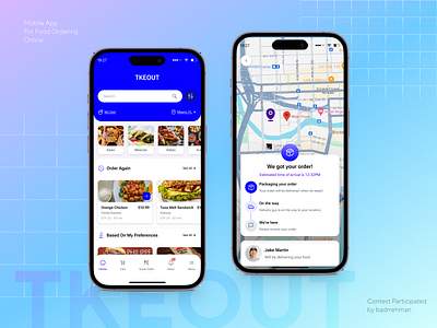 Food App Concept - UI Design badrrehman food app design food mobile app mobile app mobile app design mobile ui design product design ui ux