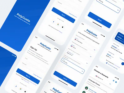 Ai Language Tutor (App Design) ai ai android app ai app ai ios app ai tutor android app design app design artifical intelligence design ios app design mobile app mobile app design mobile apps school student app teacher app tutor ui ui ux design ux